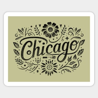Chicago Rustic Sticker
